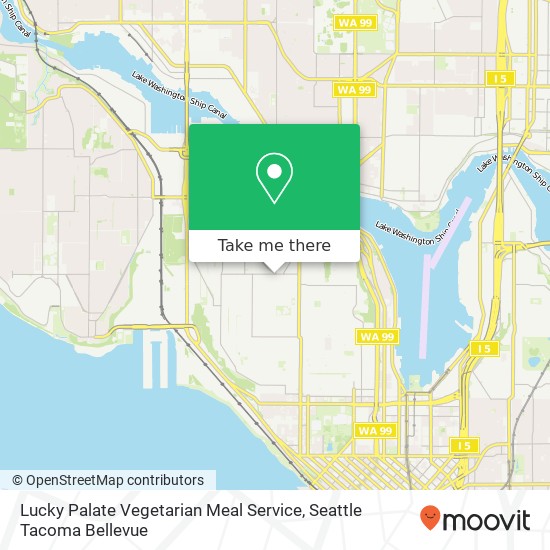 Mapa de Lucky Palate Vegetarian Meal Service