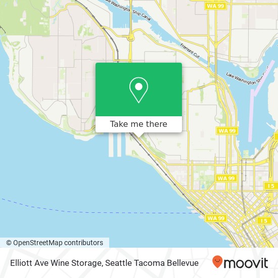 Elliott Ave Wine Storage map