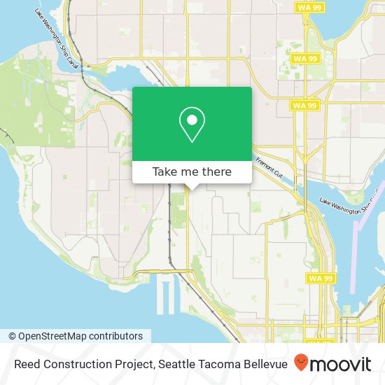 Mapa de Reed Construction Project