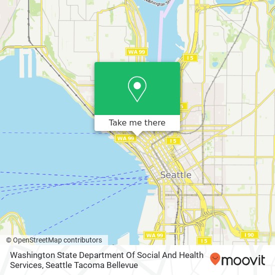 Washington State Department Of Social And Health Services map