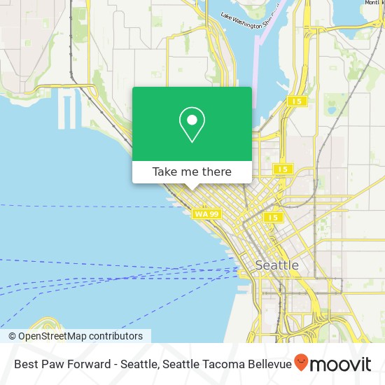 Mapa de Best Paw Forward - Seattle