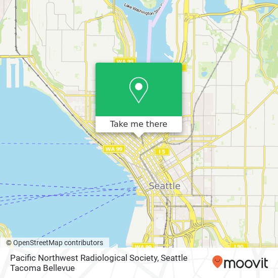 Mapa de Pacific Northwest Radiological Society