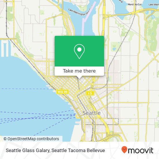 Seattle Glass Galary map