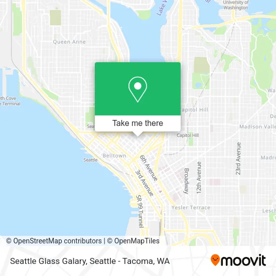 Seattle Glass Galary map