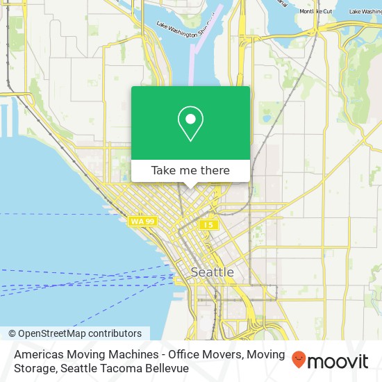 Americas Moving Machines - Office Movers, Moving Storage map