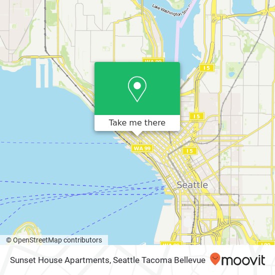 Sunset House Apartments map