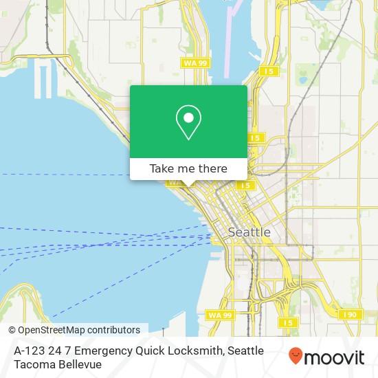 Mapa de A-123 24 7 Emergency Quick Locksmith