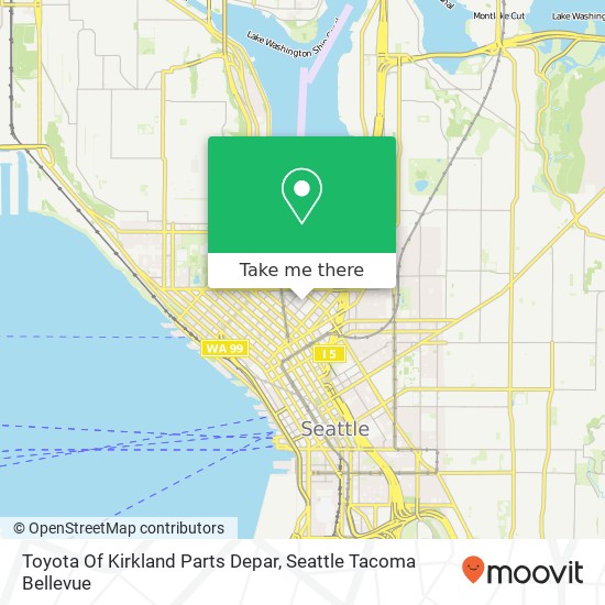 Toyota Of Kirkland Parts Depar map