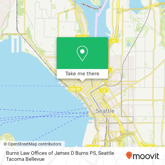 Burns Law Offices of James D Burns PS map