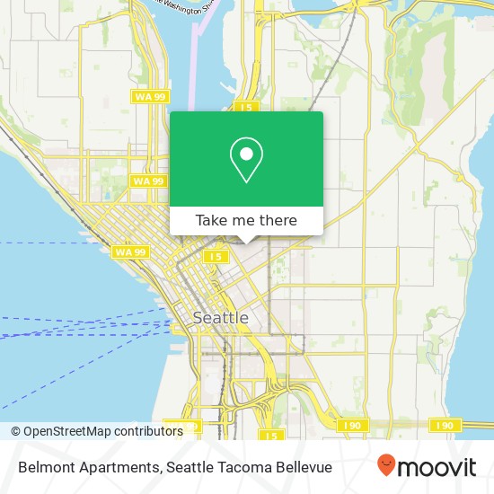 Mapa de Belmont Apartments