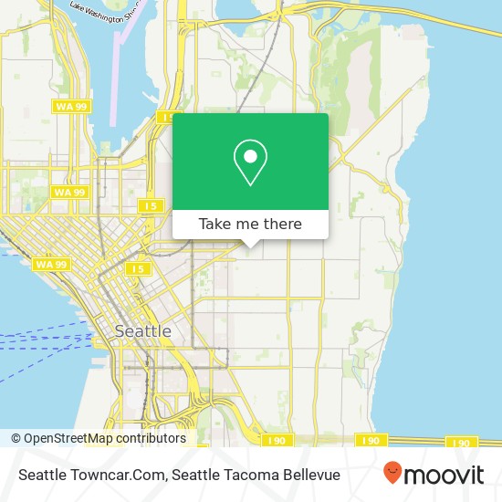 Mapa de Seattle Towncar.Com