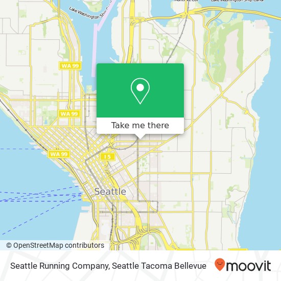 Mapa de Seattle Running Company