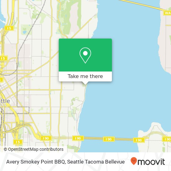 Avery Smokey Point BBQ map