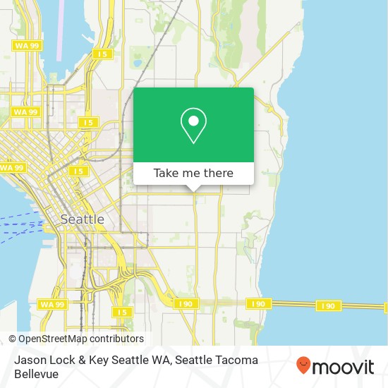 Mapa de Jason Lock & Key Seattle WA
