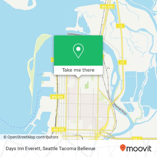 Days Inn Everett map