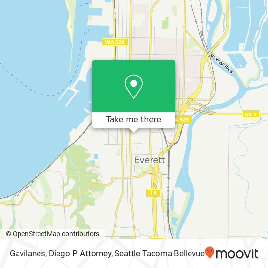 Gavilanes, Diego P. Attorney map