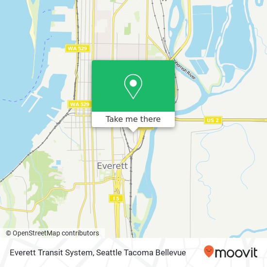 Everett Transit System map