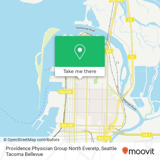 Mapa de Providence Physician Group North Everetp