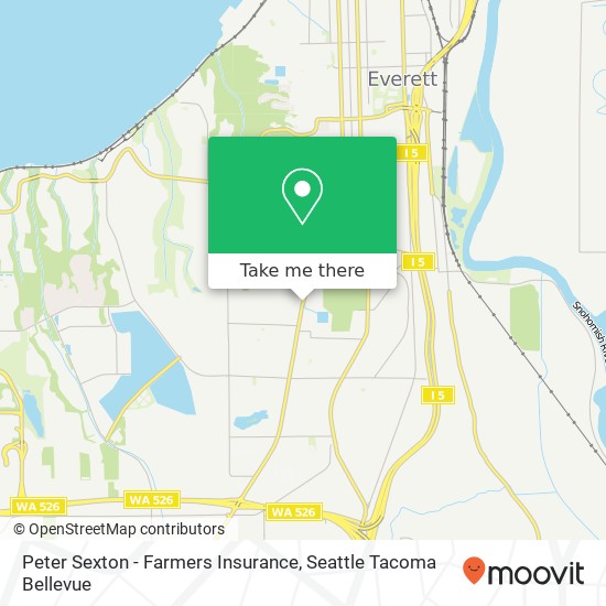 Mapa de Peter Sexton - Farmers Insurance