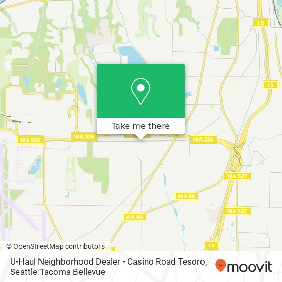 U-Haul Neighborhood Dealer - Casino Road Tesoro map