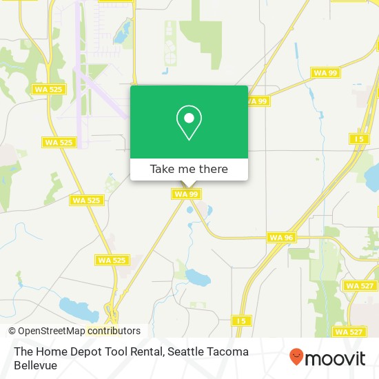 Mapa de The Home Depot Tool Rental
