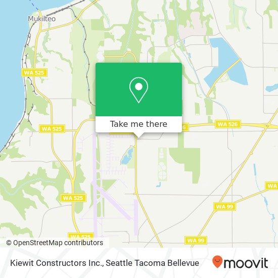 Mapa de Kiewit Constructors Inc.