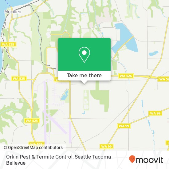 Mapa de Orkin Pest & Termite Control