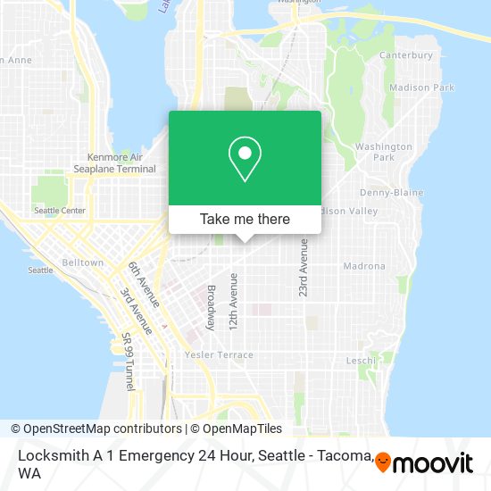 Locksmith A 1 Emergency 24 Hour map