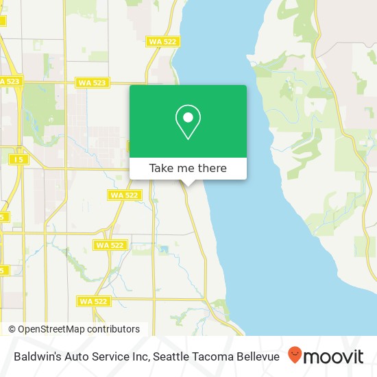 Mapa de Baldwin's Auto Service Inc