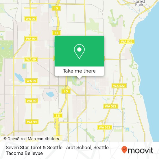 Mapa de Seven Star Tarot & Seattle Tarot School