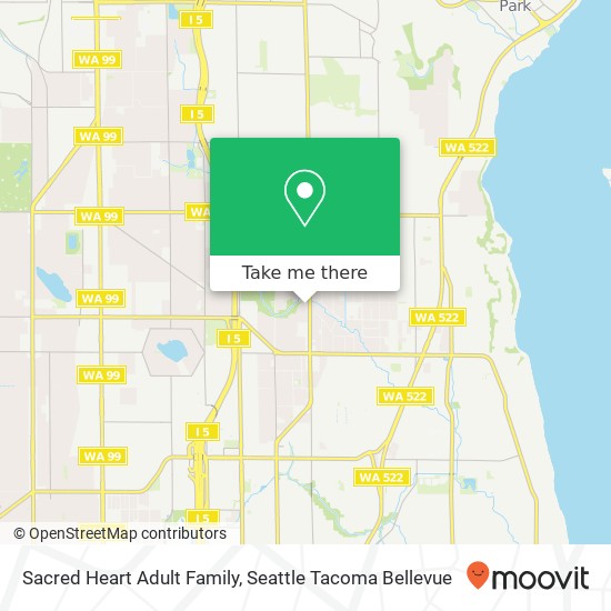 Sacred Heart Adult Family map
