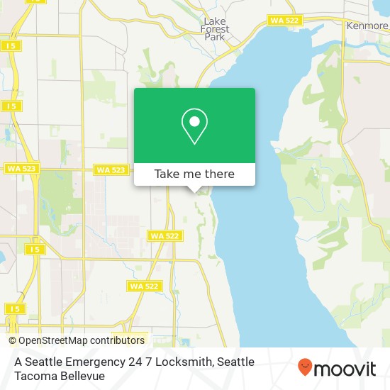 Mapa de A Seattle Emergency 24 7 Locksmith