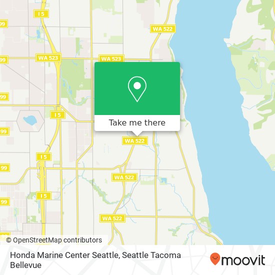 Honda Marine Center Seattle map