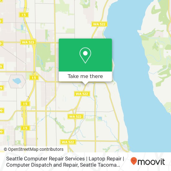 Mapa de Seattle Computer Repair Services | Laptop Repair | Computer Dispatch and Repair