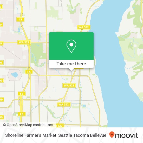 Mapa de Shoreline Farmer's Market