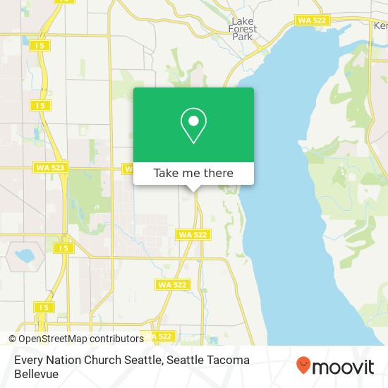 Every Nation Church Seattle map