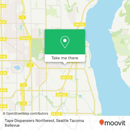 Mapa de Tape Dispensers Northwest