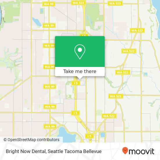 Mapa de Bright Now Dental