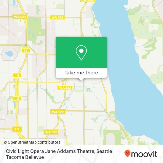 Civic Light Opera Jane Addams Theatre map