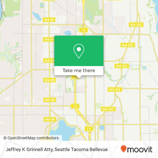 Jeffrey K Grinnell Atty map