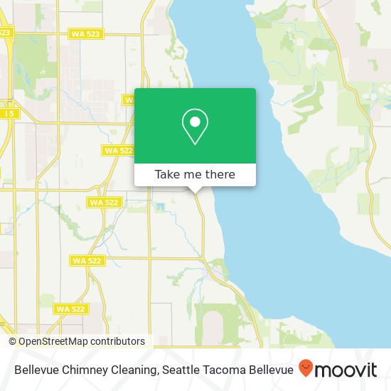 Mapa de Bellevue Chimney Cleaning