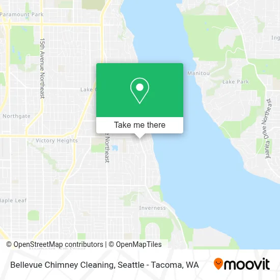 Bellevue Chimney Cleaning map