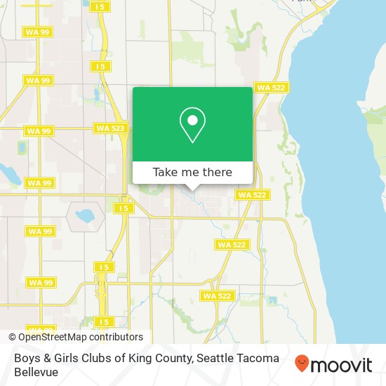 Boys & Girls Clubs of King County map