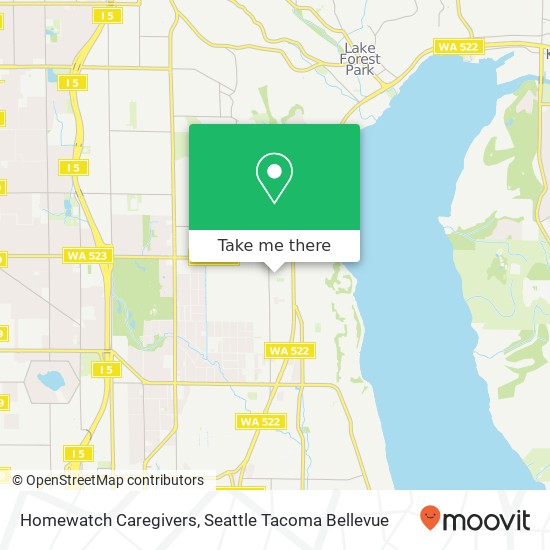 Homewatch Caregivers map