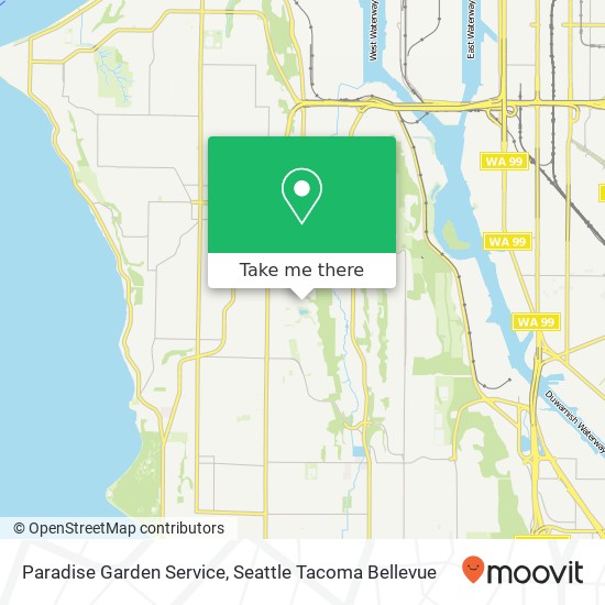 Paradise Garden Service map