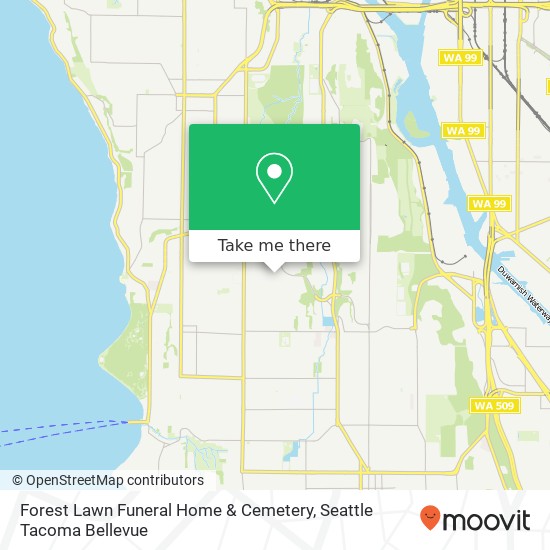 Mapa de Forest Lawn Funeral Home & Cemetery