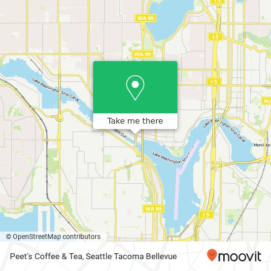 Peet's Coffee & Tea map