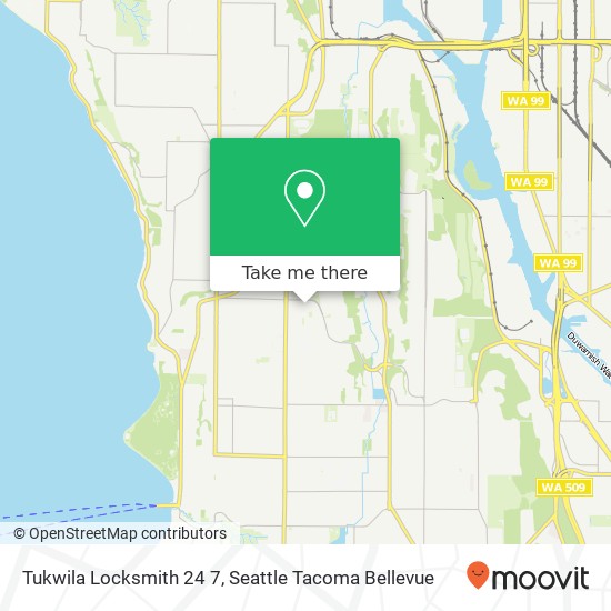 Tukwila Locksmith 24 7 map