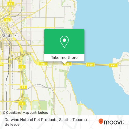 Darwin's Natural Pet Products map