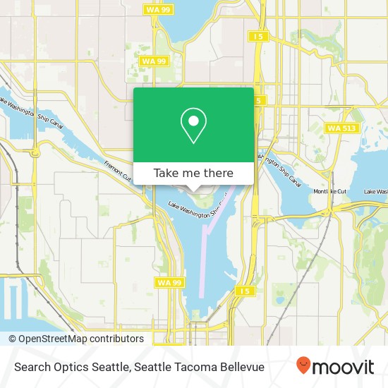 Mapa de Search Optics Seattle